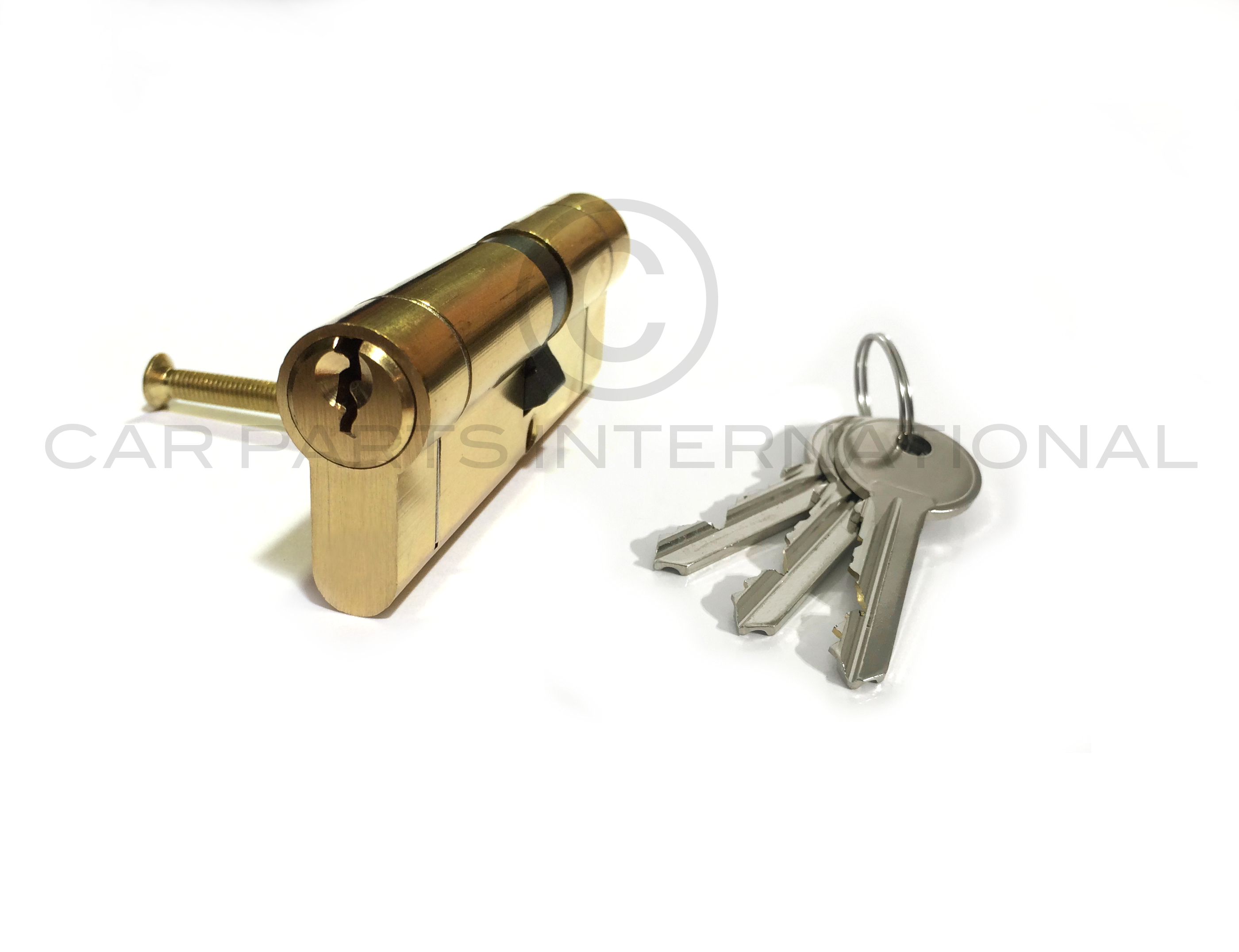 High Security Euro Door Lock 50/50 BRASS Finish 110 Locks Keyed Alike
